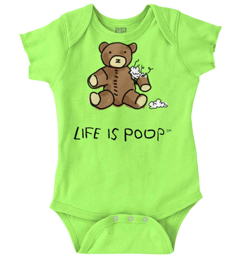 Ripped Teddy Bear Romper Bodysuit-Direct To Garment Print-Brisco Baby