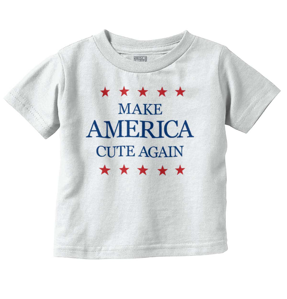 America Cute Again Infant Toddler T Shirt-Direct To Garment Print-Brisco Baby