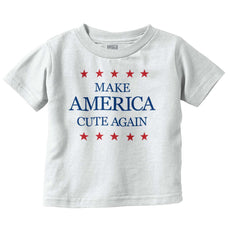 America Cute Again Infant Toddler T Shirt-Direct To Garment Print-Brisco Baby