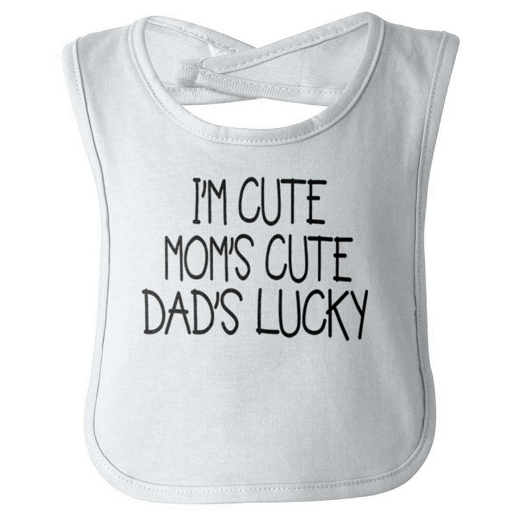 Dad's Lucky Infant Baby Bib-Direct To Garment Print-Brisco Baby