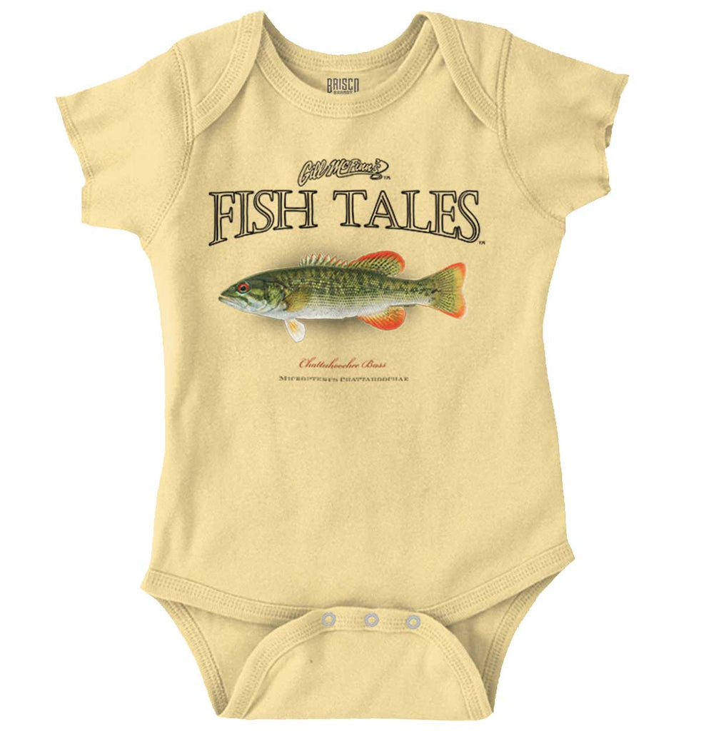 Chattahoochee Bass Romper Bodysuit-Direct To Garment Print-Brisco Baby