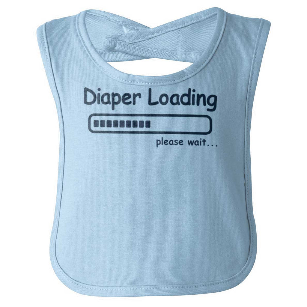 Diaper Loading Infant Baby Bib-Direct To Garment Print-Brisco Baby