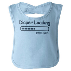 Diaper Loading Infant Baby Bib-Direct To Garment Print-Brisco Baby