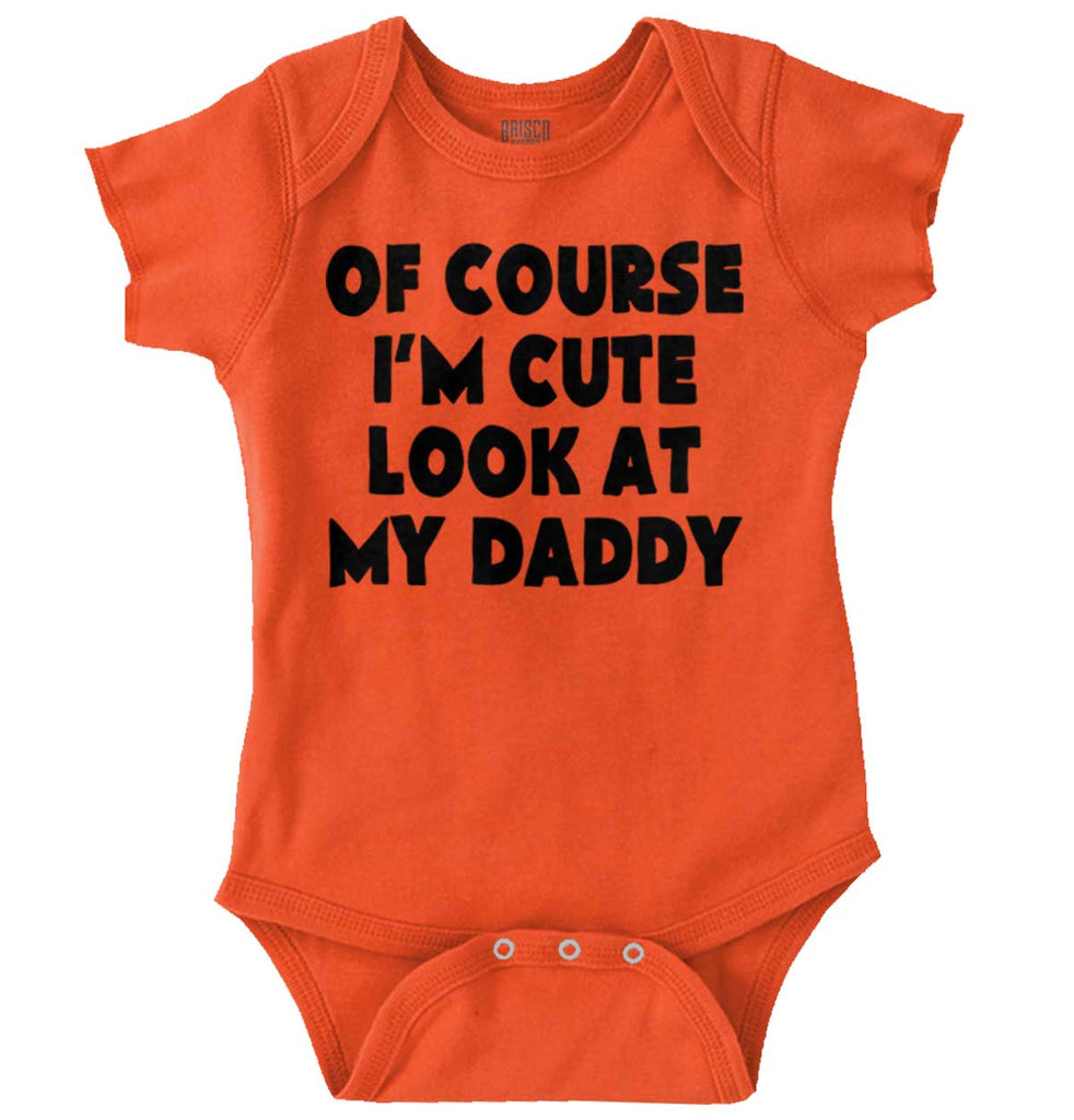 I'm Cute Romper Bodysuit-Direct To Garment Print-Brisco Baby