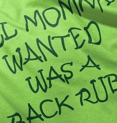 Mommy Backrub Romper Bodysuit-Direct To Garment Print-Brisco Baby