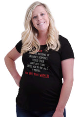 Danger: Pregnancy Maternity T-Shirt-Direct To Garment Print-Brisco Baby