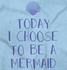 Choose To Be Mermaid Infant Baby Bib-Direct To Garment Print-Brisco Baby