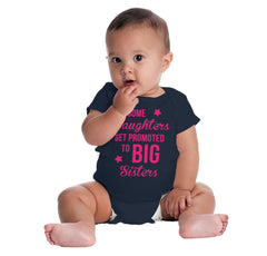 Awesome Daughter Promote Big Sisters Romper Bodysuit-Direct To Garment Print-Brisco Baby