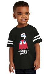 Standby Mode Toddler Football Jersey Tee-Direct To Garment Print-Brisco Baby