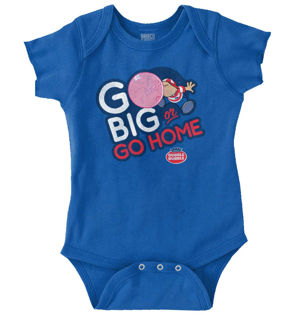 Go Big Or Go Home Romper Bodysuit-Direct To Garment Print-Brisco Baby