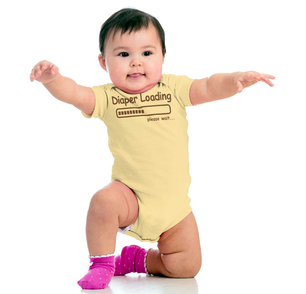 Diaper Loading Romper Bodysuit-Direct To Garment Print-Brisco Baby