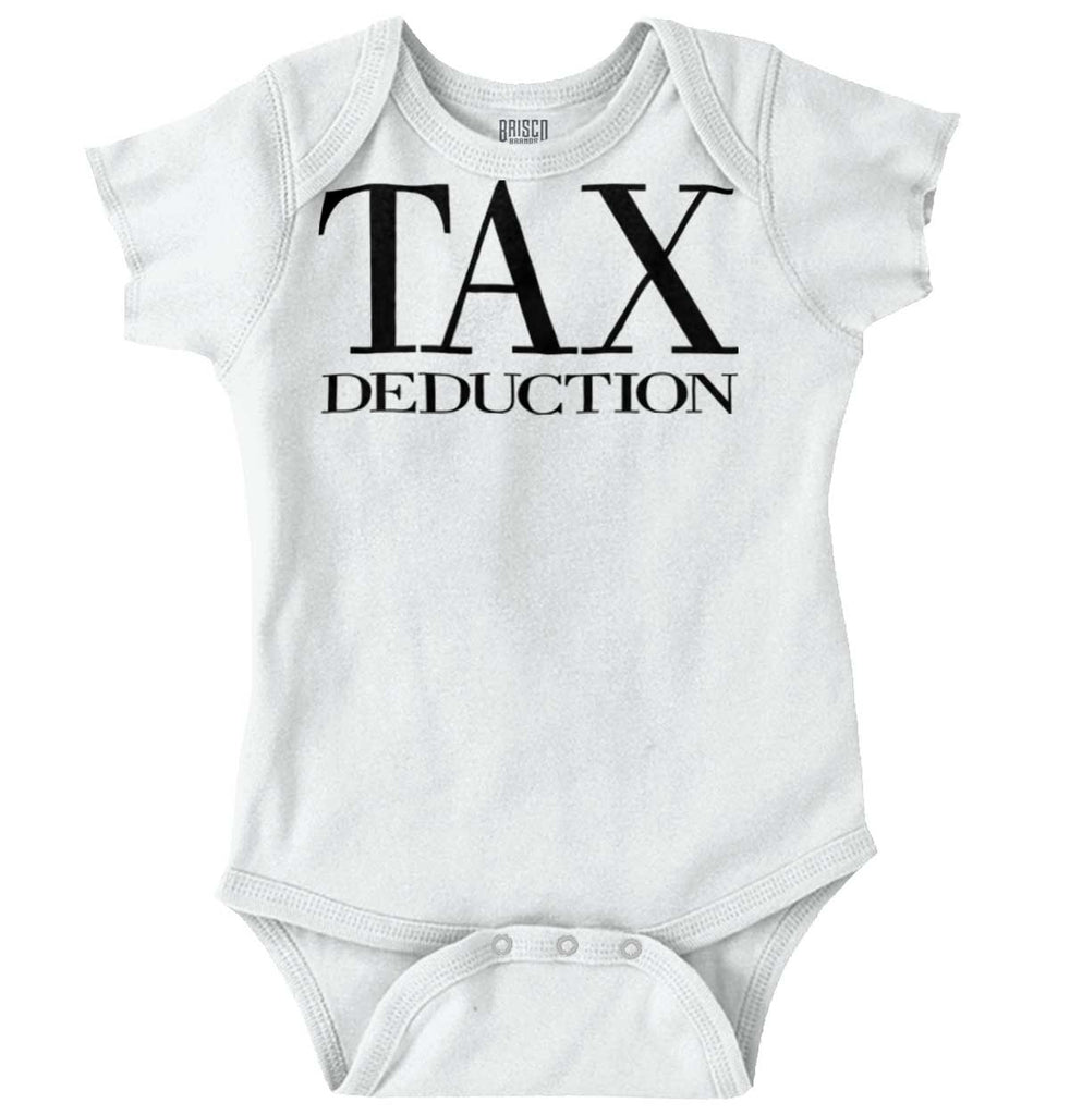 Tax Deduction Romper Bodysuit-Direct To Garment Print-Brisco Baby