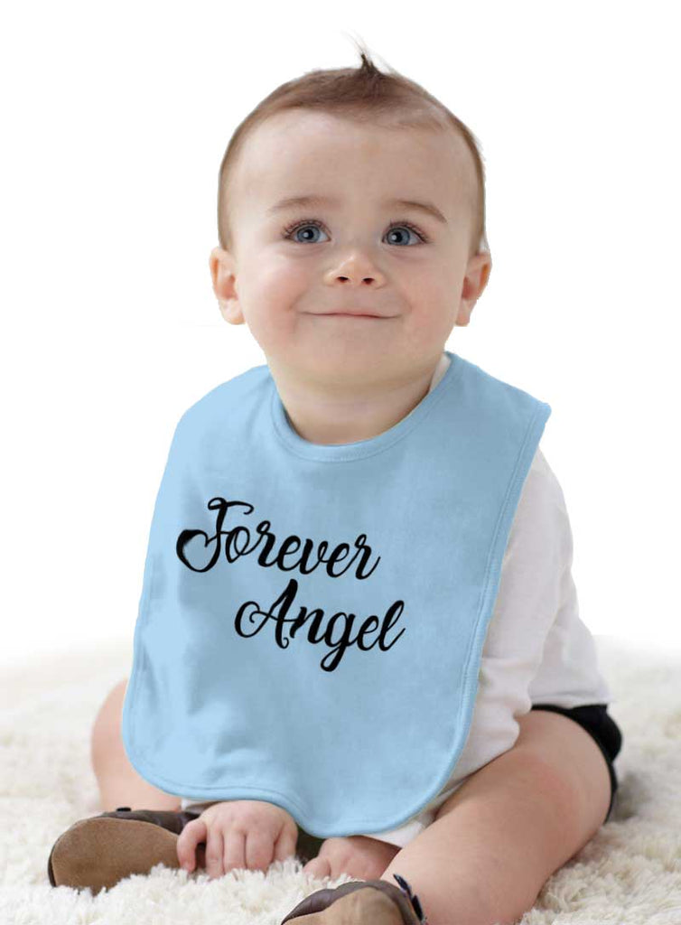 Forever Angel Infant Baby Bib-Direct To Garment Print-Brisco Baby