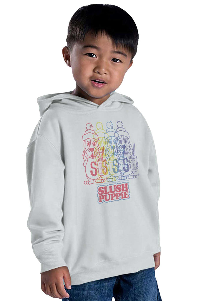 Rainbow Puppie Toddler Pullover Hoodie-Direct To Garment Print-Brisco Baby