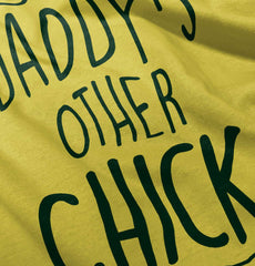 Daddy's Other Chick Romper Bodysuit-Direct To Garment Print-Brisco Baby