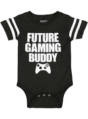 Future Gaming Buddy Football Romper Bodysuit-Direct To Garment Print-Brisco Baby