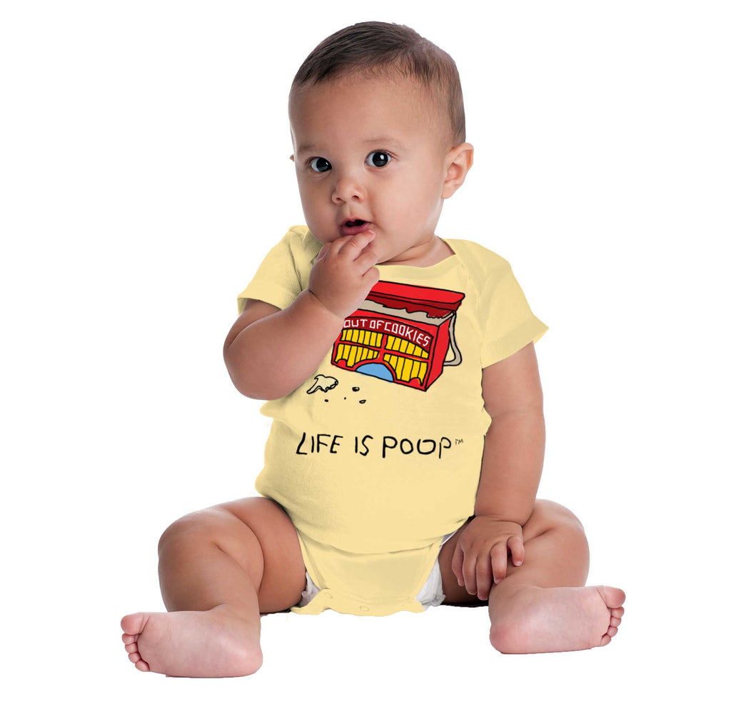 Out of Cookies Romper Bodysuit-Direct To Garment Print-Brisco Baby