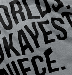 Worlds Okayest Niece Romper Bodysuit-Direct To Garment Print-Brisco Baby