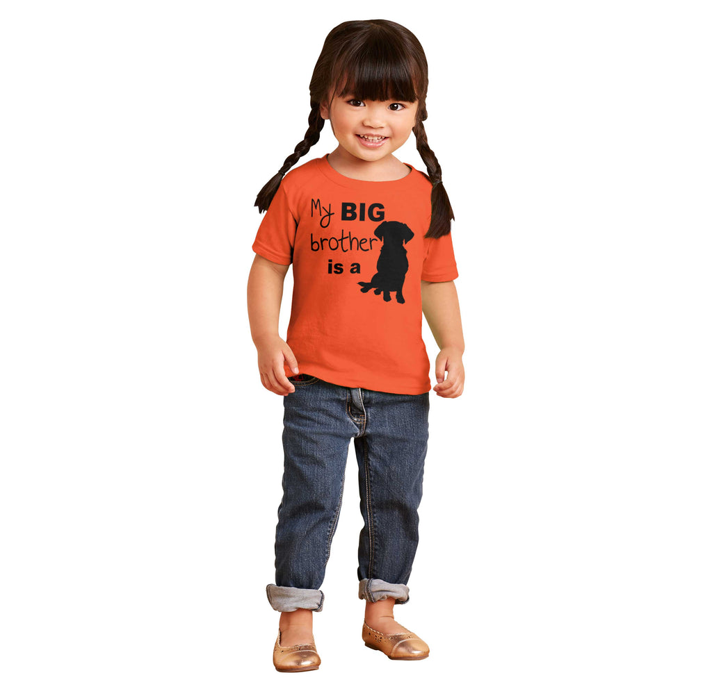 Brother is a Dog Infant Toddler T Shirt-Direct To Garment Print-Brisco Baby