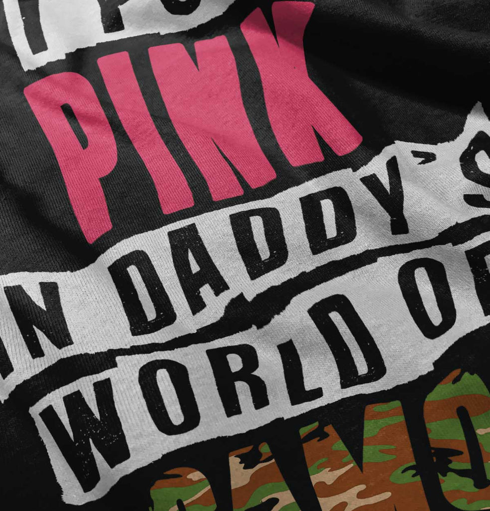 Daddys World Of Camo Infant Baby Bib-Direct To Garment Print-Brisco Baby