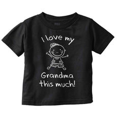 Love My Grandma Infant Toddler T Shirt-Direct To Garment Print-Brisco Baby