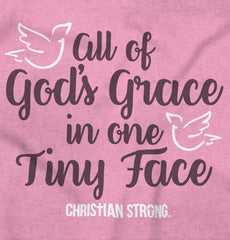 Gods Grace Tiny Face Infant Baby Bib-Direct To Garment Print-Brisco Baby