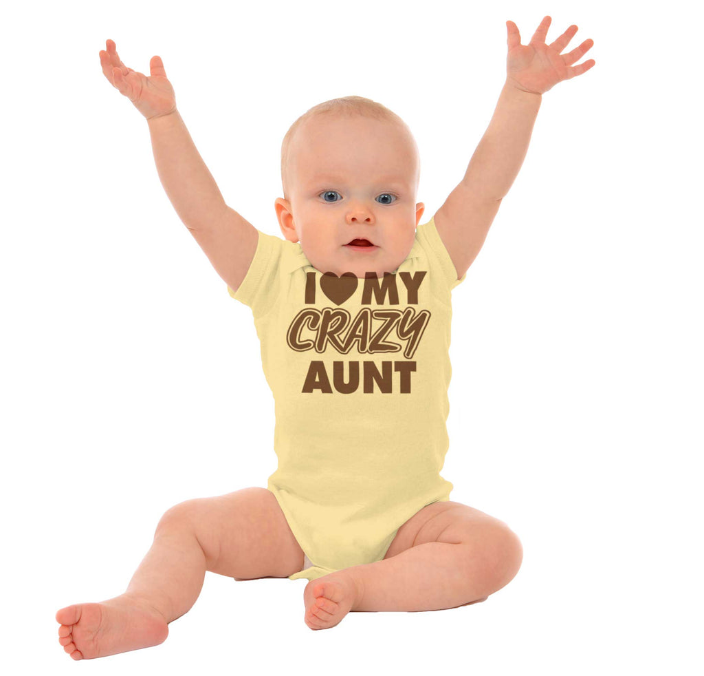 Crazy Aunt Romper Bodysuit-Direct To Garment Print-Brisco Baby