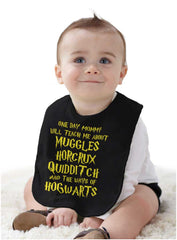 Muggles Horcrux Quidditch Infant Baby Bib-Direct To Garment Print-Brisco Baby