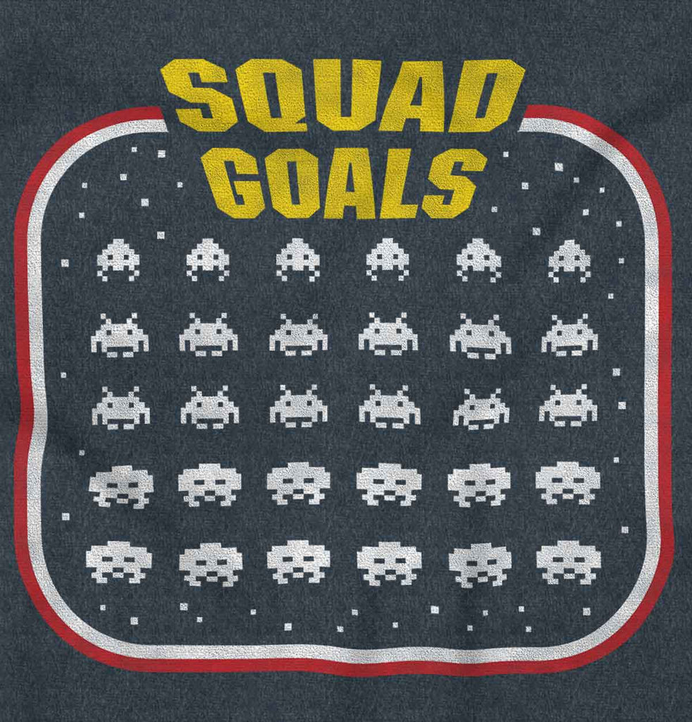 Squad Goals Video Gaming Nerd Toddler Football Jersey Tee-Direct To Garment Print-Brisco Baby