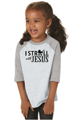 Stroll With Jesus Toddler Baseball-Direct To Garment Print-Brisco Baby