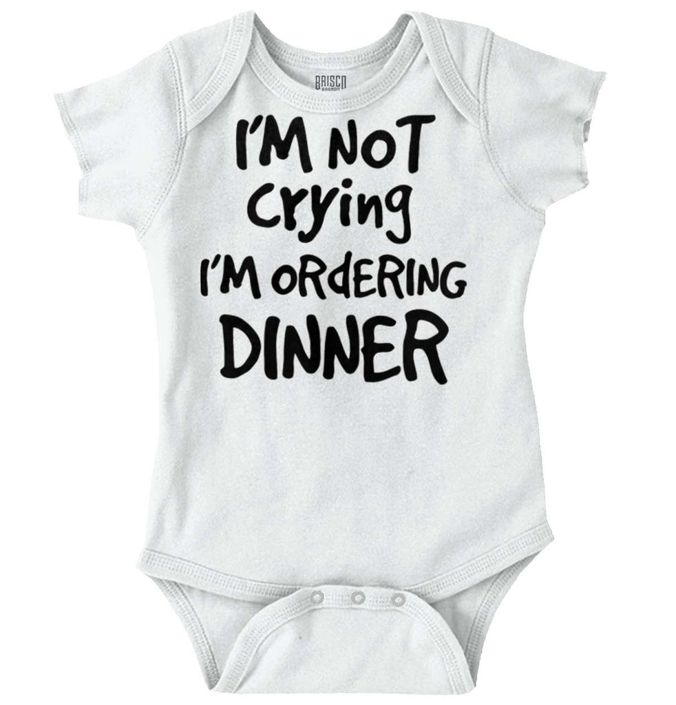 Ordering Dinner Romper Bodysuit-Direct To Garment Print-Brisco Baby