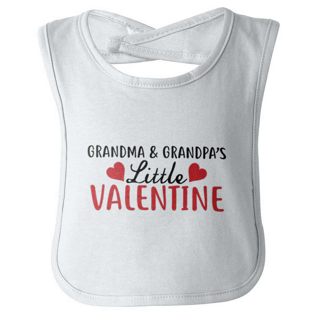 Grandparents Valentine Infant Baby Bib-Direct To Garment Print-Brisco Baby