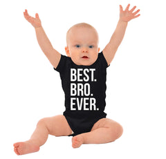 Best Bro Ever Romper Bodysuit-Direct To Garment Print-Brisco Baby