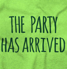 The Party Has Arrived Romper Bodysuit-Direct To Garment Print-Brisco Baby