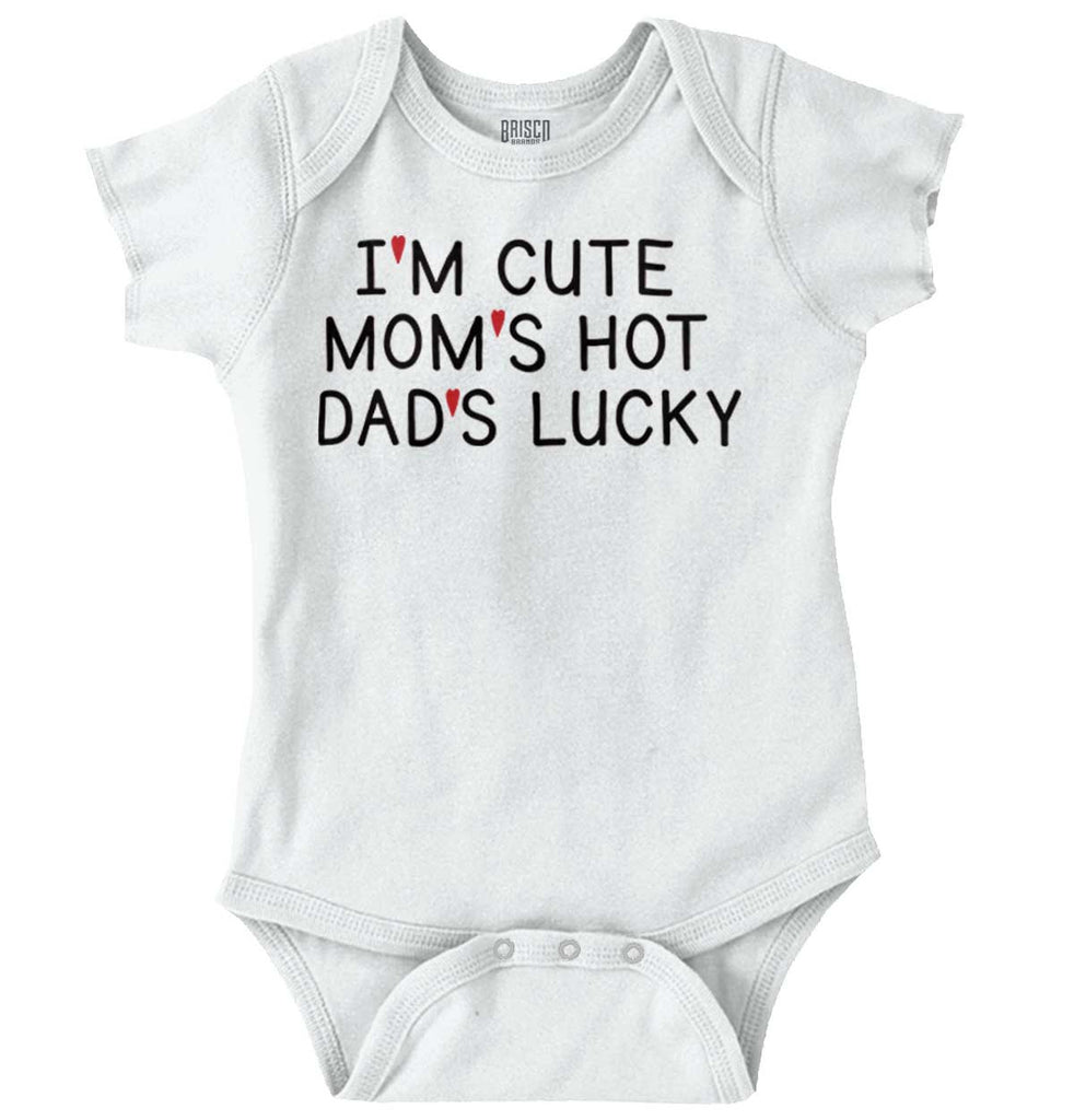 Dads Lucky Romper Bodysuit-Direct To Garment Print-Brisco Baby