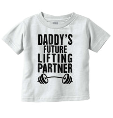 Lifting Partner Infant Toddler T Shirt-Direct To Garment Print-Brisco Baby