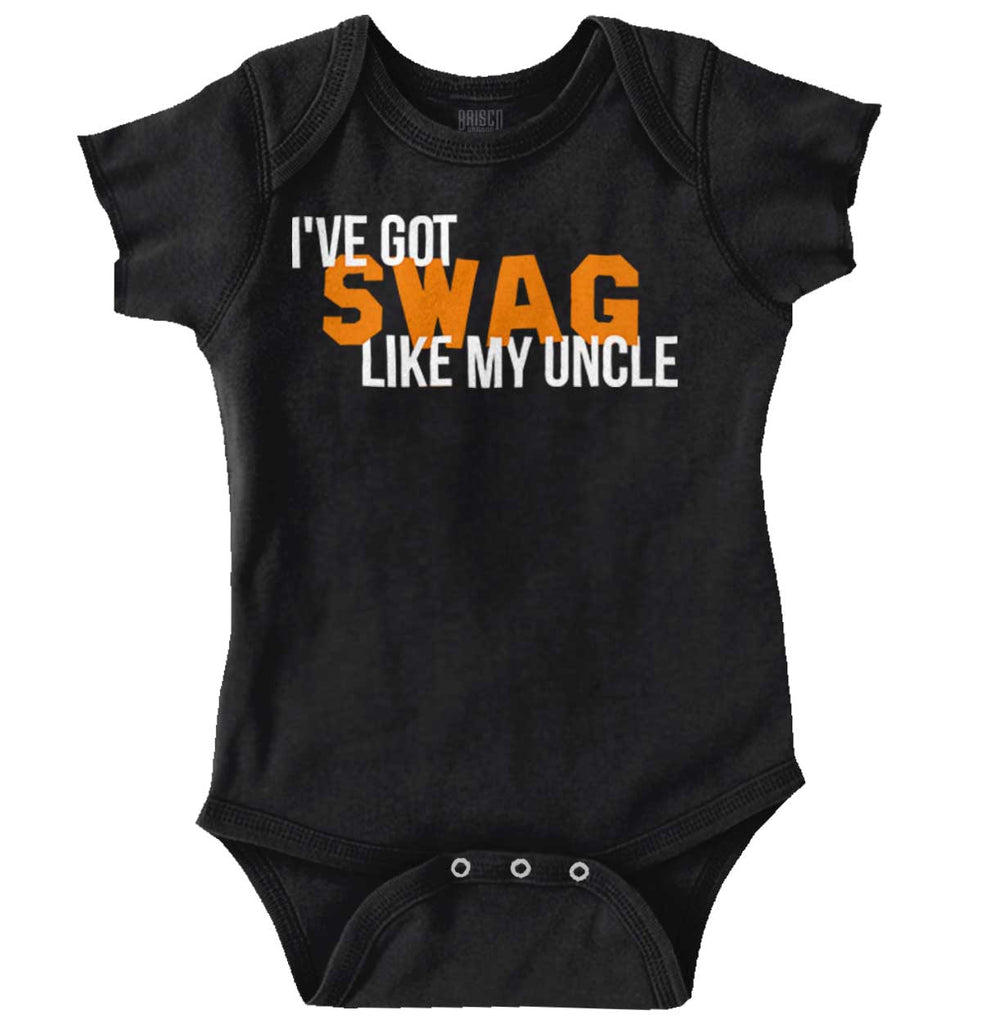 Swag Like My Uncle Romper Bodysuit-Direct To Garment Print-Brisco Baby