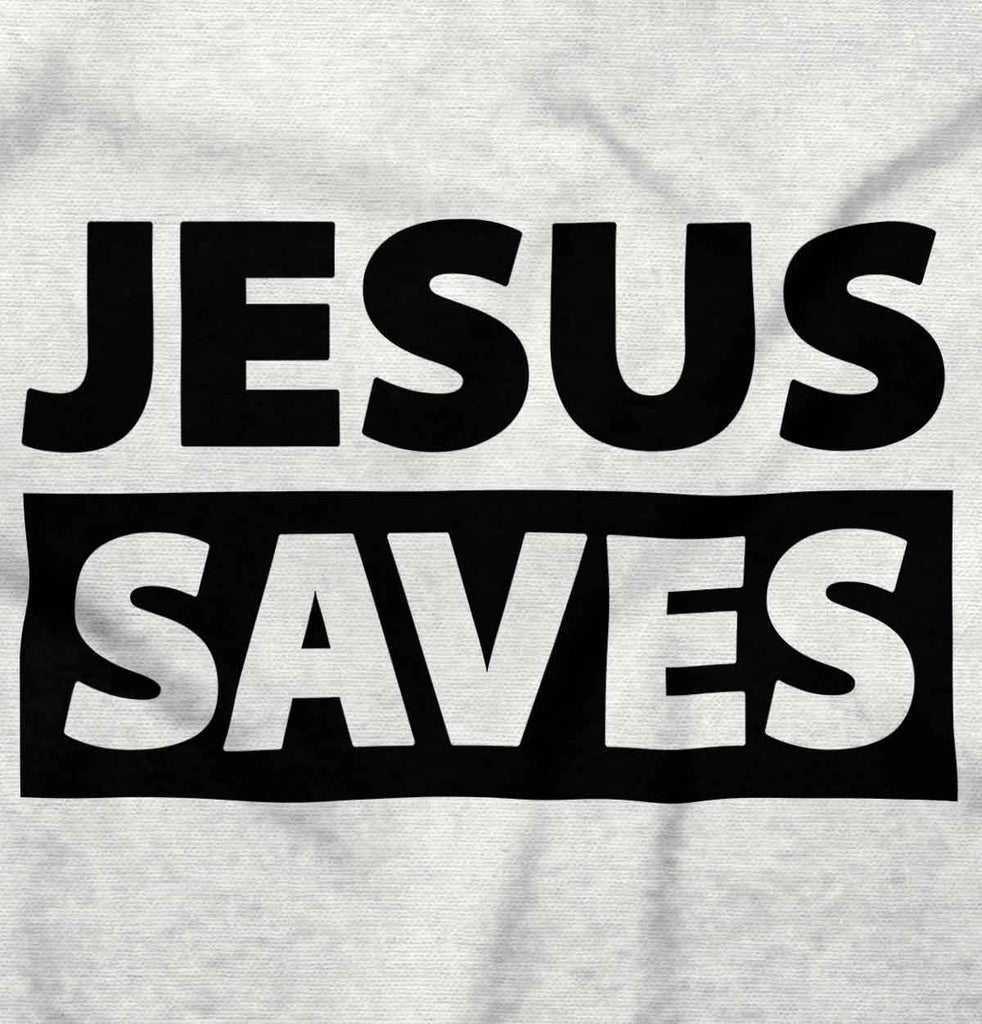 Jesus Saves Romper Bodysuit-Direct To Garment Print-Brisco Baby