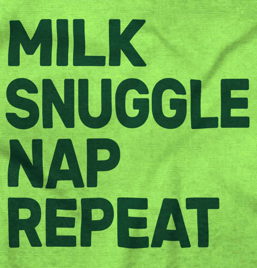 Milk Snuggle Nap Romper Bodysuit-Direct To Garment Print-Brisco Baby