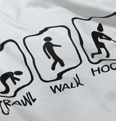 Crawl Walk Hockey Romper Bodysuit-Direct To Garment Print-Brisco Baby