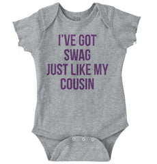 Swag Like Cousin Romper Bodysuit-Direct To Garment Print-Brisco Baby