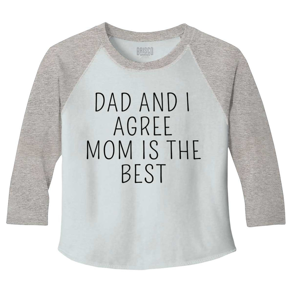 Mom Is Best Toddler Baseball-Direct To Garment Print-Brisco Baby