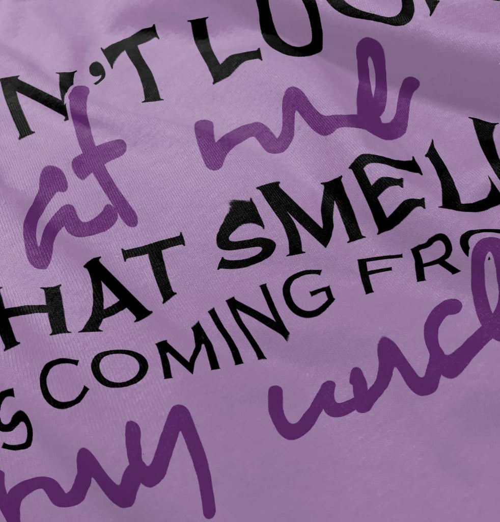 That Smell Baby Ruffled Trim Romper-Direct To Garment Print-Brisco Baby