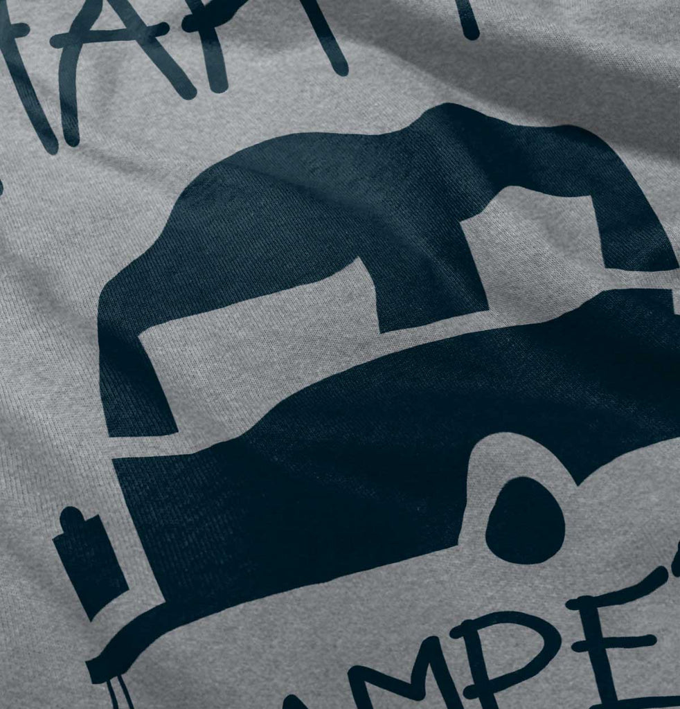 Happy Camper Toddler Football Jersey Tee-Direct To Garment Print-Brisco Baby