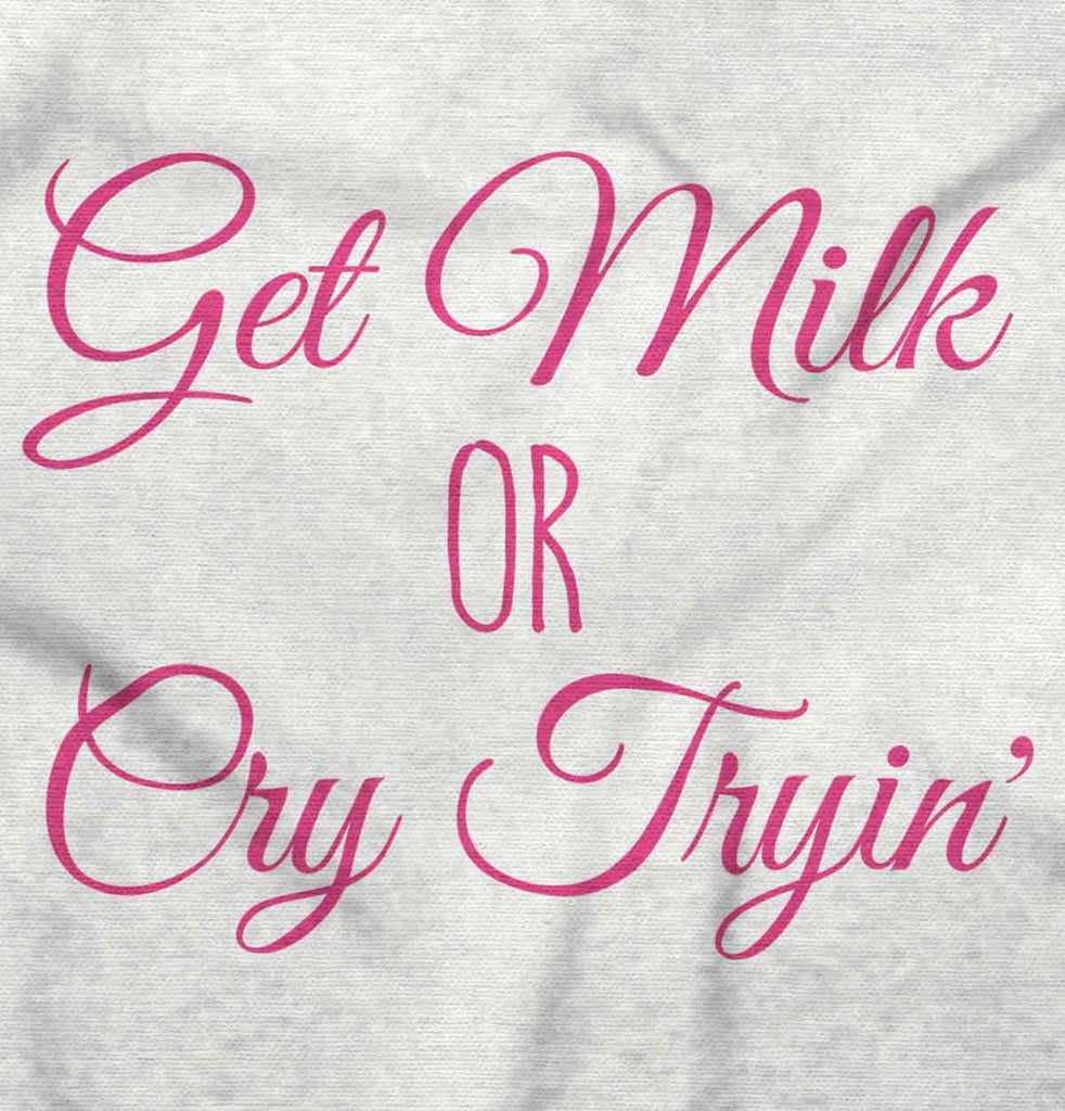 Get Milk Solid Baby Pajama Top-Direct To Garment Print-Brisco Baby