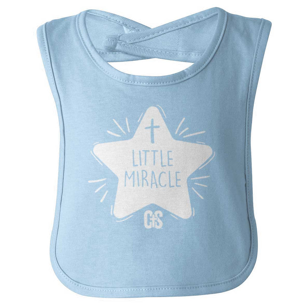 Little Miracle Infant Baby Bib-Direct To Garment Print-Brisco Baby