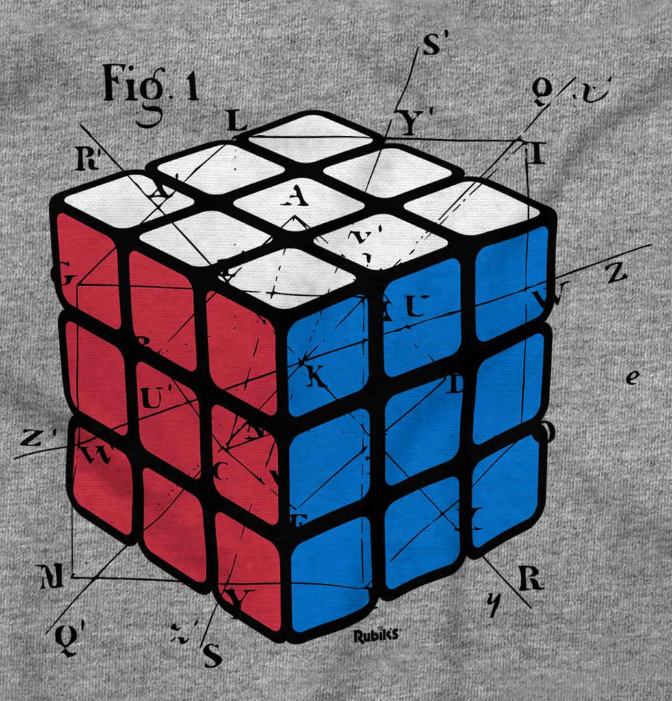 Rubiks Calculation Infant Toddler T Shirt-Direct To Garment Print-Brisco Baby