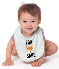 For Fox Sake Infant Baby Bib-Direct To Garment Print-Brisco Baby