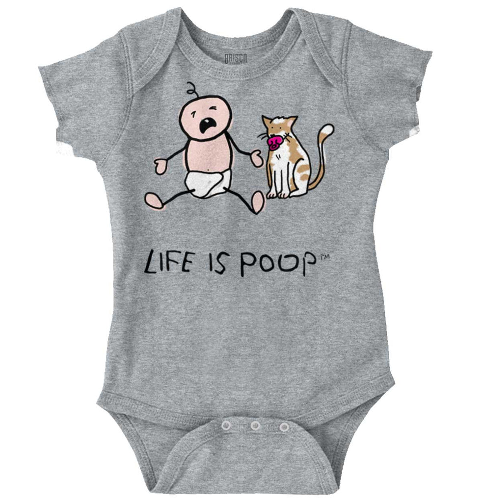 Cat Pacifier Romper Bodysuit-Direct To Garment Print-Brisco Baby