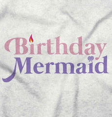 Birthday Mermaid Romper Bodysuit-Direct To Garment Print-Brisco Baby